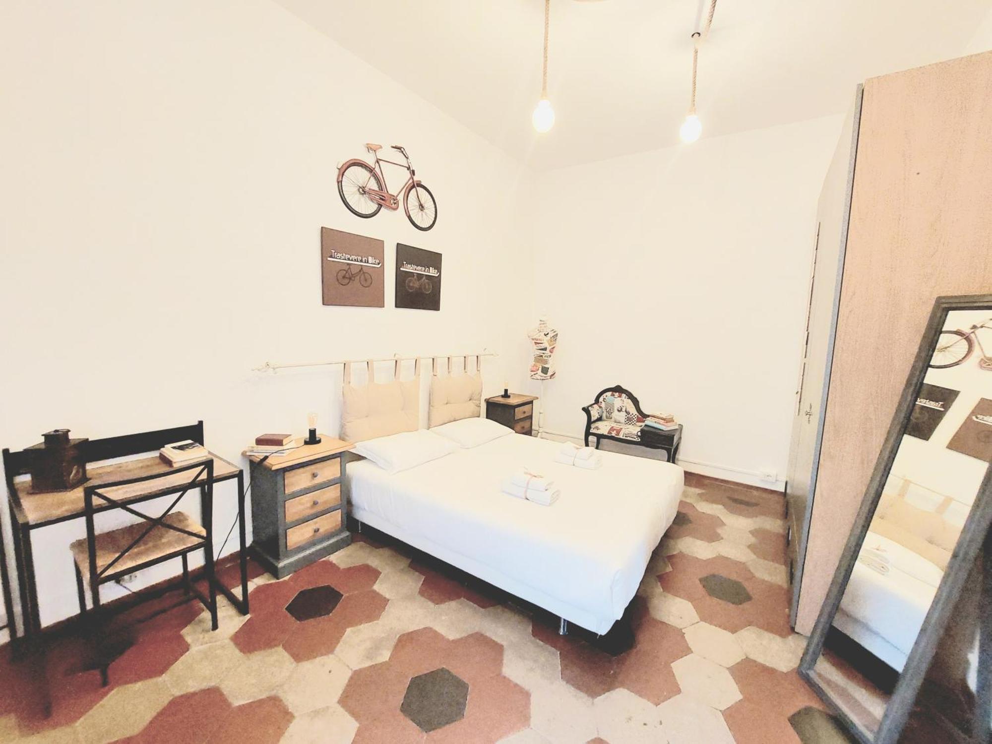 Trastevere In Bike - Con Wi-fi E Ac Lejlighed Rom